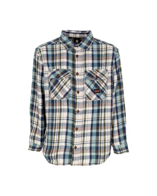 Element Blue Hueco 'Long Sleeve Shirt Classic Shirt for men