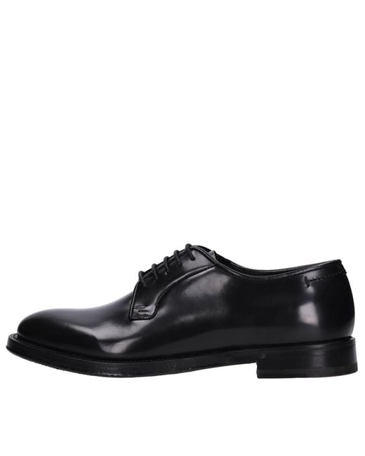 Fabi Black Flat Shoes for men