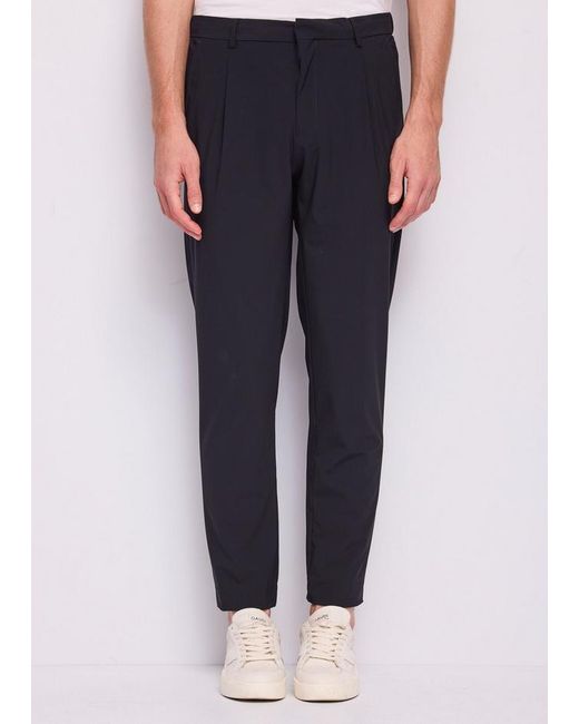 GAUDI Blue Nylon Pants for men