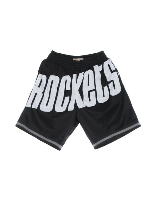 Pantalones Cortos De Baloncesto Para Hombre Nba Big Face 3.0 Fashion Short Hardwood Classics Houroc Mitchell & Ness de hombre de color Black