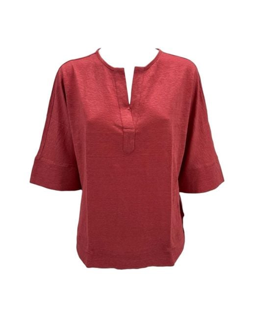 Camiseta Y Polo Corallo La Fileria de color Red