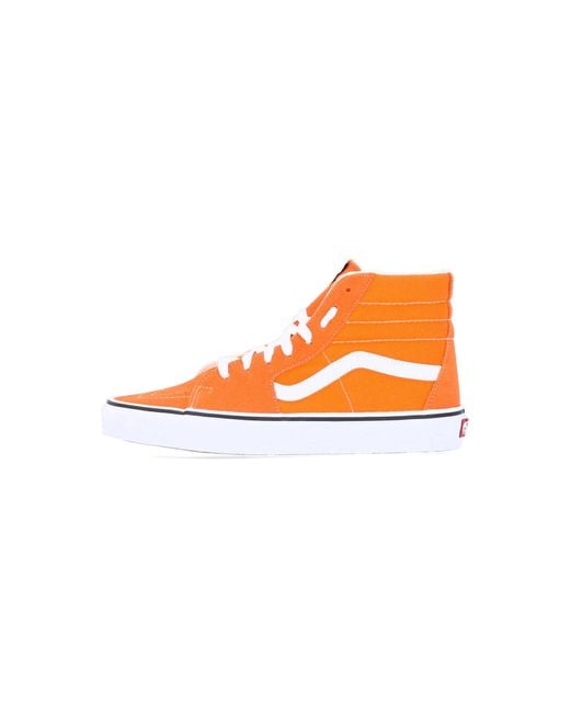 Sneakers Vans Haute Orange Vans Homme Haute Chaussure Haute Sk8-Hi