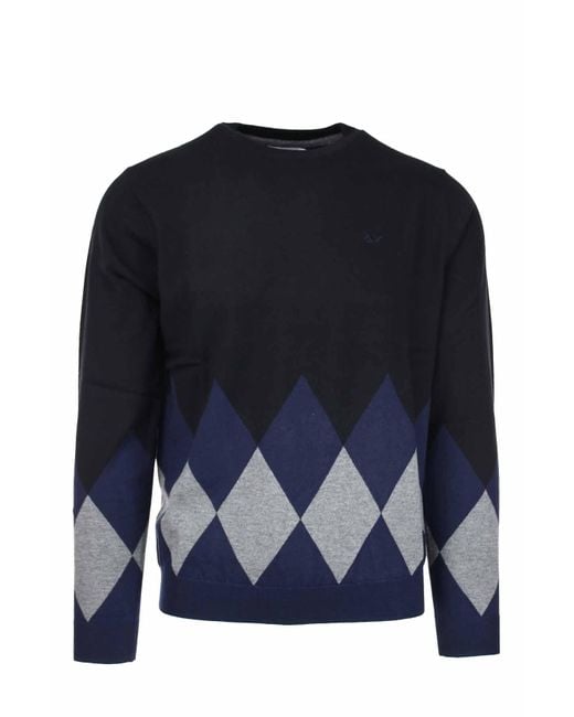 Argyle Redondo 11 Negro K40107 Sun 68 de hombre de color Blue