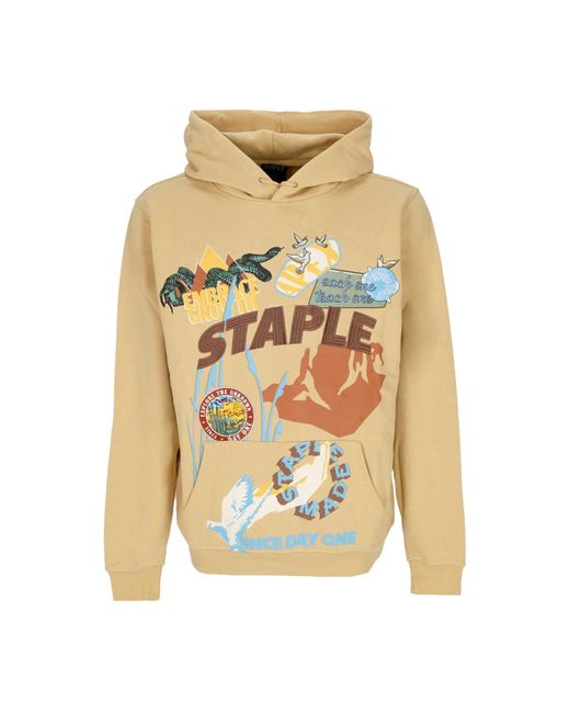 Staple Leichtes Herren-Kapuzenpullover Mit Hemlock-Grafik-Hoodie in Multicolor für Herren