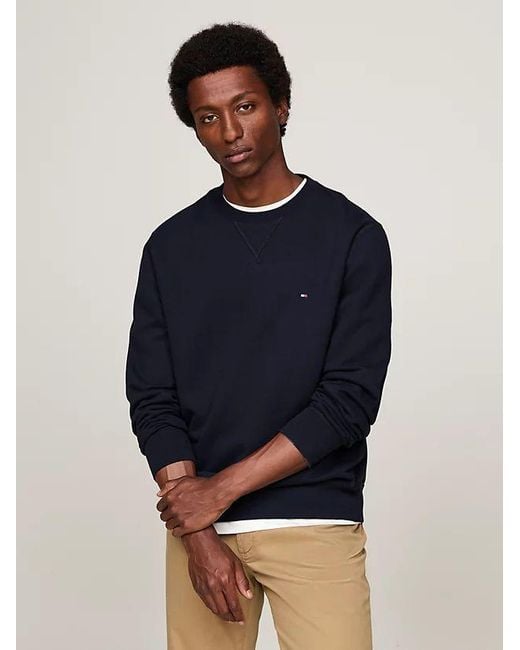 Tommy Hilfiger Blue Mw0Mw37232 Ess Fleece Dw5 Desert Sly for men