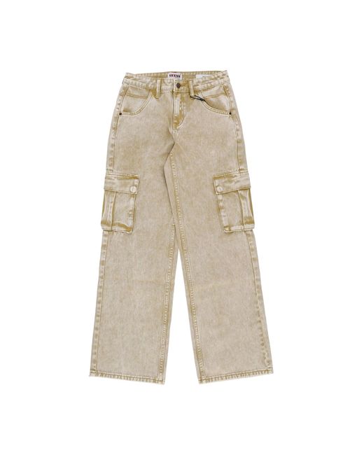 Guess Natural Jeans W Go Aged Cargo Pant Go Aged