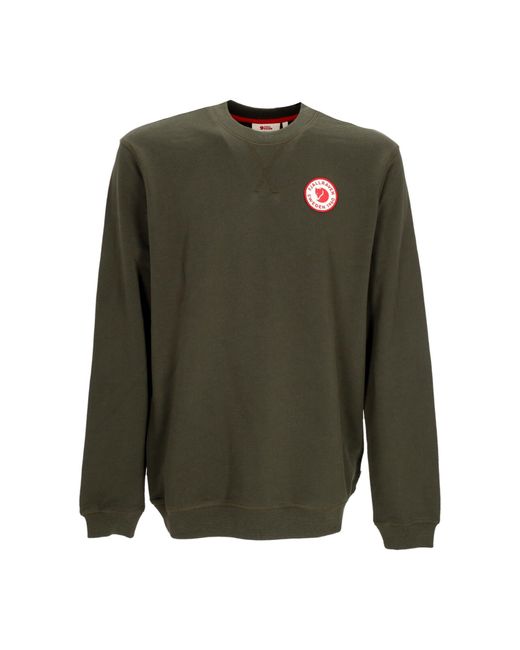 Sudadera Ligera Con Cuello Redondo Para Hombre Sueter Con Insignia Del Logo 1960 Fjallraven de hombre de color Green