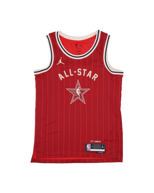 JORDAN NBA Herren-Basketball-Tanktop Nba All Star Game 2024 Dri-Fit Swingman-Trikot Nr. 23 Lebron James Team West in Red für Herren