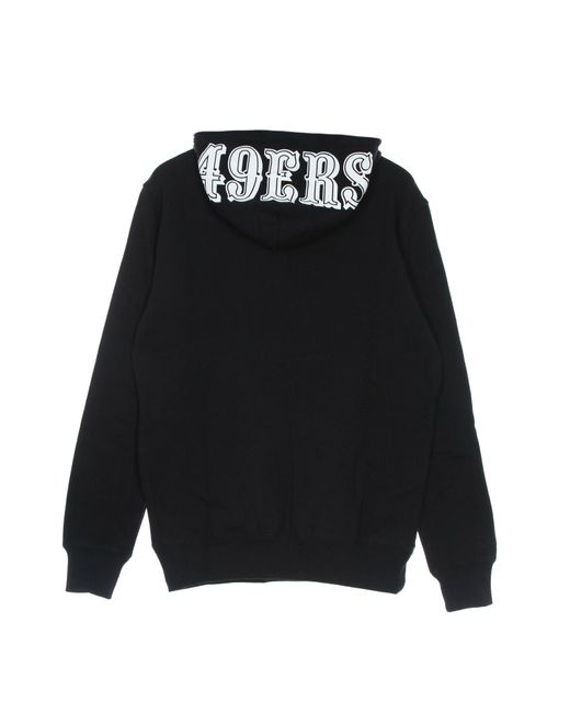 Sudadera Con Capucha Para Hombre Nfl Big Face 3.0 Sudadera Con Capucha Saf49E Negro Mitchell &amp; Ness de hombre de color Black