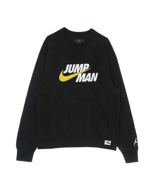 Jumpman Fleece Crew Nike de hombre de color Black