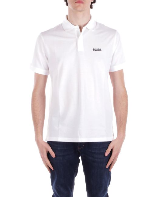 Barbour T-Shirt En Polo Bianco in het White voor heren