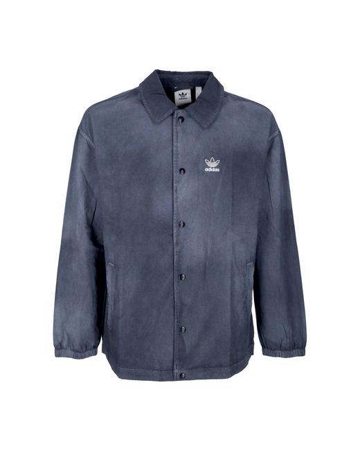 Adidas Coach Jacke Herren Essentials + Dye Coach Shirt Schwarz/Weib in Blue für Herren
