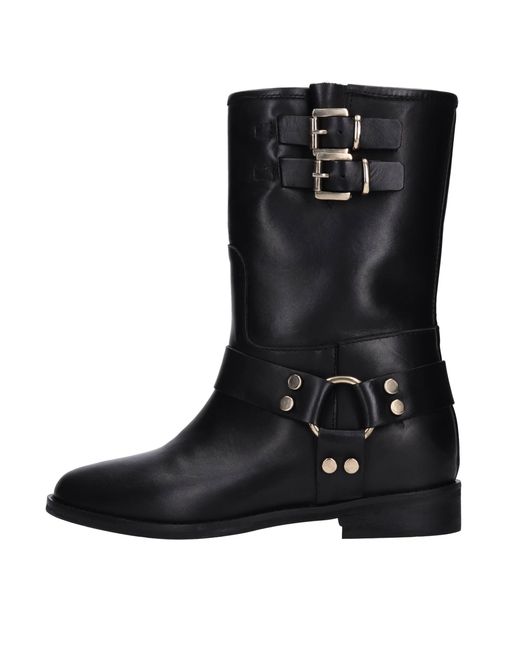 Botas Negro GISÉL MOIRÉ de color Black