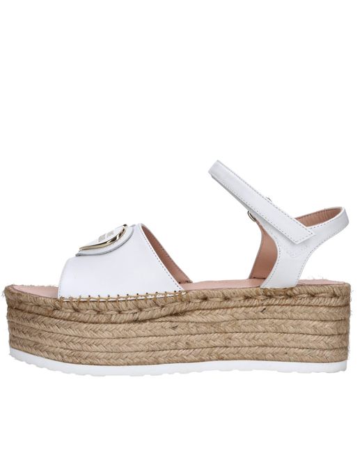 Love Moschino Metallic Schuhe Mit Weibem Absatz