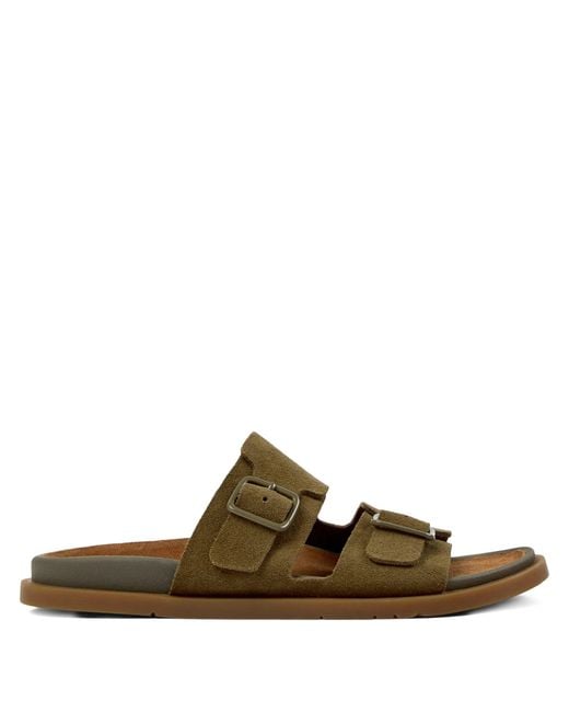 Camper Brown Buckle Strap Sandals