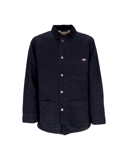 Veste De Travail Pour Hommes Manteau De Corvee En Toile De Canard Stone Washed Noir Dickies pour homme en coloris Blue