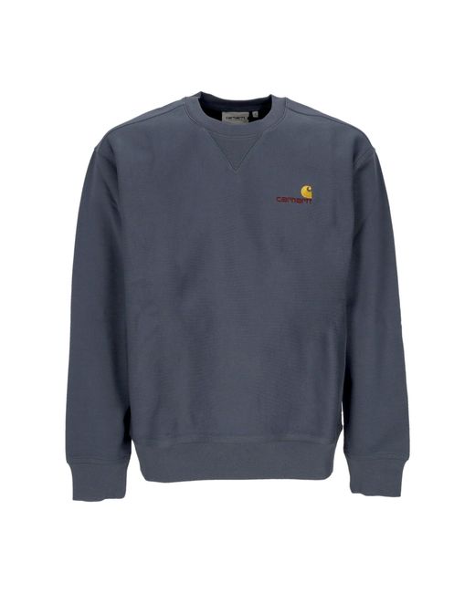 American Script Sweat Sweat-Shirt A Col Rond Pour Hommes Carhartt pour homme en coloris Blue