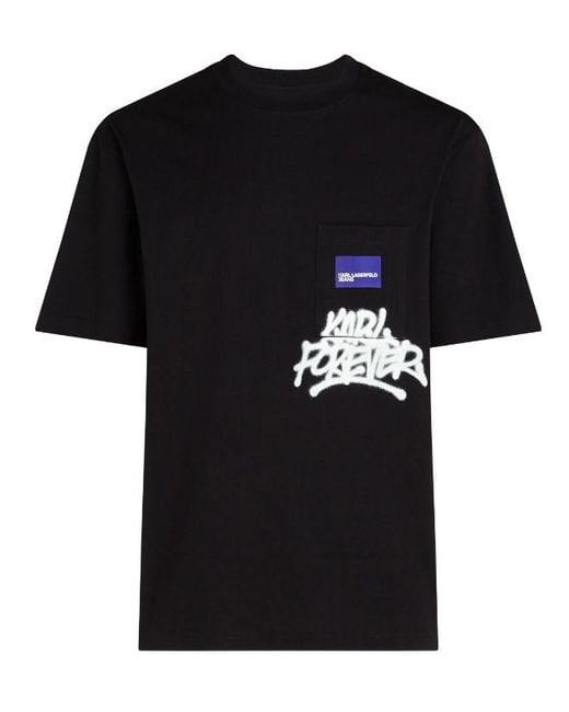 Karl Lagerfeld Herren T-Shirt in Black für Herren
