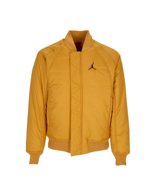 Nike Yellow College Jacket Essentials Varsity Reversible Jacket for men