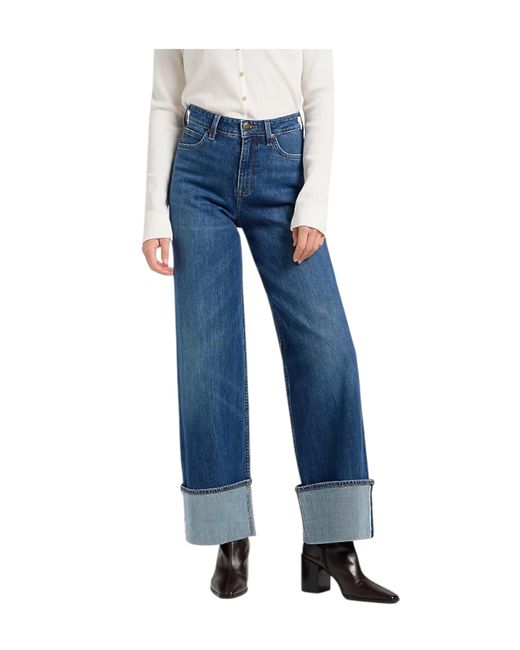 Lee Jeans Blue Jeans Wide Leg With Bow