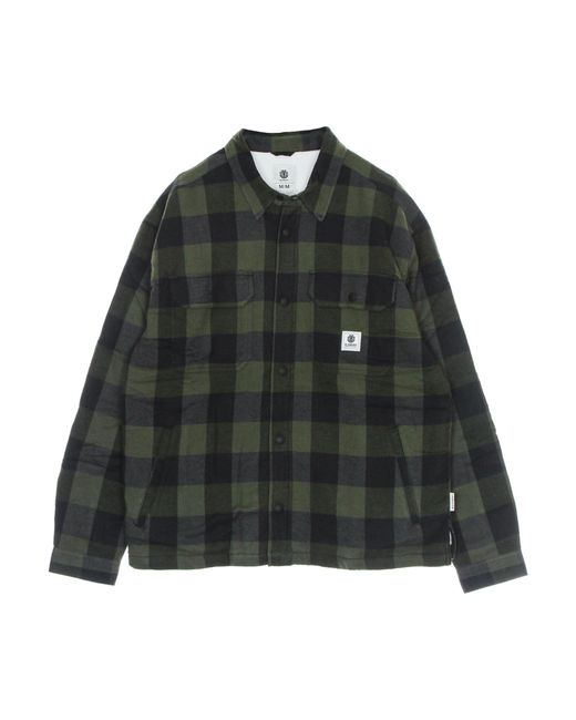 Element Black Mappleville Buffalo Padded Shirt for men