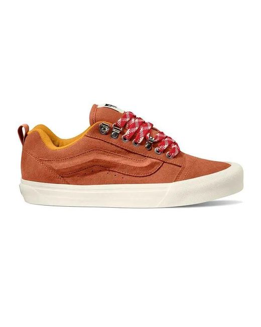 Vans Premium Red Sneakers Vintage Knu Skool for men