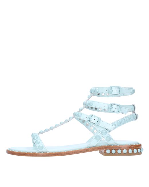 Ash White Hellblaue Sandalen