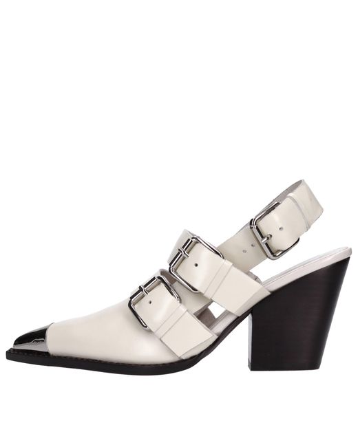 Jeffrey Campbell Natural Sandals Cream