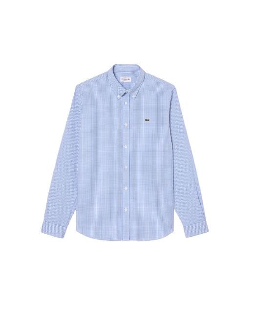 Lacoste Blauwe Hemden in het Blue voor heren