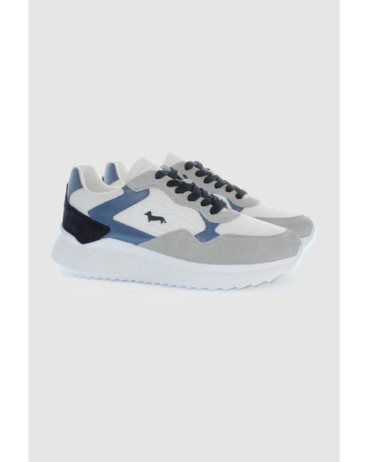 Harmont & Blaine Blue Suede Shoes for men