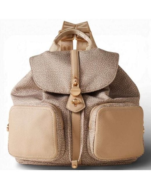 Borbonese Brown Rucksack Sand