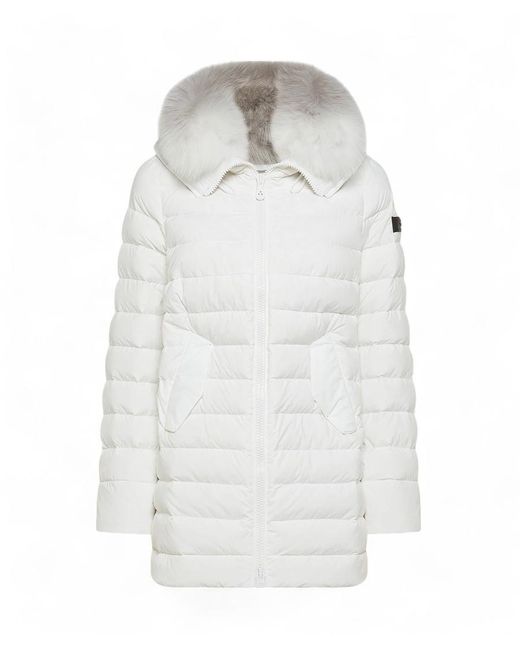 Chaqueta Mujer Itoka Ml Fur-Bia Peuterey de color White