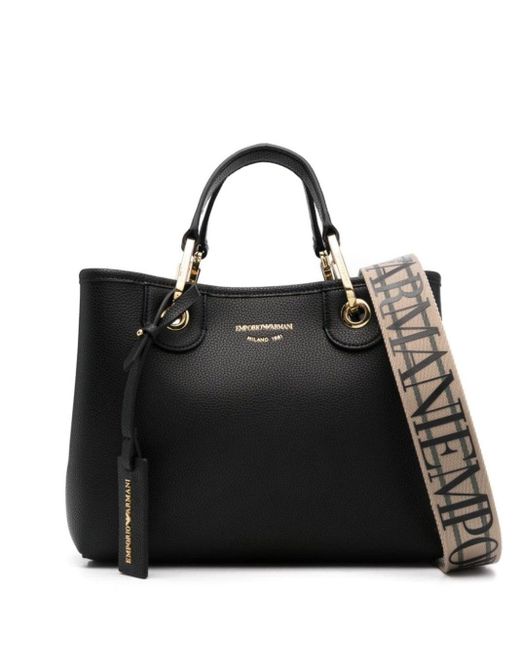 Emporio Armani Tote Zak Met Palmellaat Effect in het Black