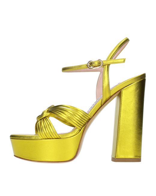 FRANCESCO SACCO Yellow Sandals