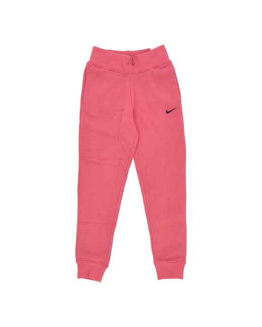 Pantalon De Survetement Polaire Femme Sportswear Jogger Polaire Taille Haute Adobe/Noir Nike en coloris Red