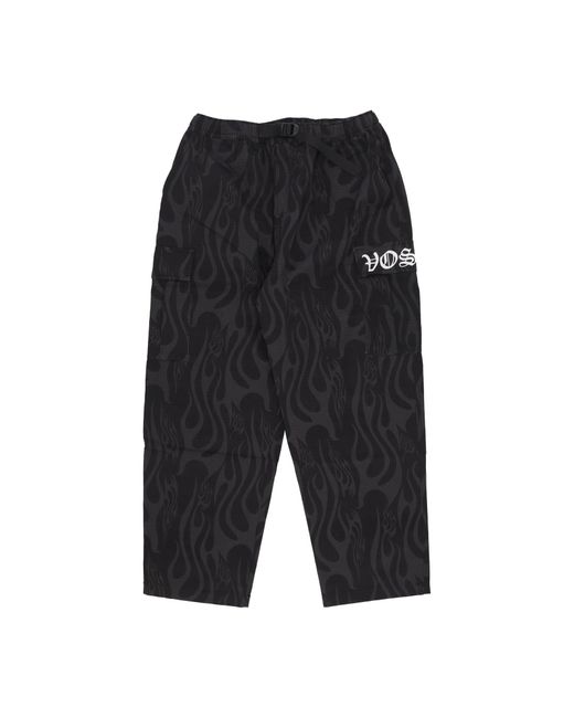 Pantalones Cortos De Hombre Pantalones Cargo Con Logo Flames And Gotic Negro Vision Of Super de hombre de color Black