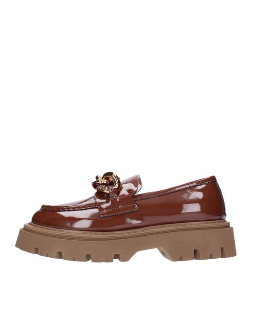 Casadei Brown Flat Shoes