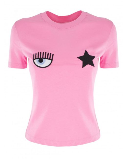 Chiara Ferragni Pink T-Shirt