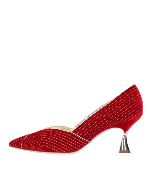Casadei Red Rote Hochhackige Schuhe