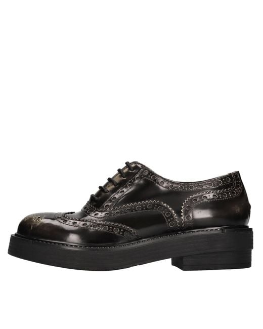 Strategia Black Flat Shoes