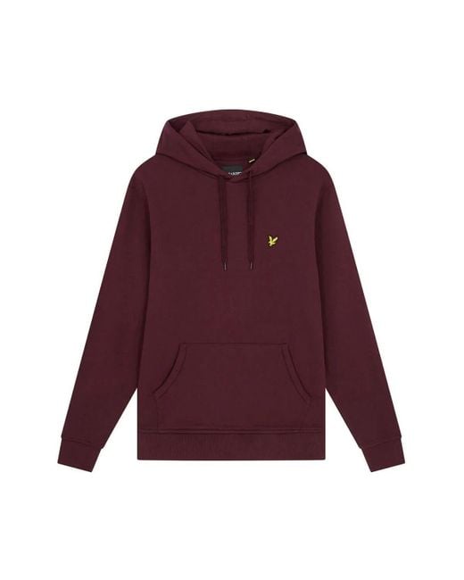 LYLE AND SCOTT 1874 Vrouwen Ml1139V Geborsteld Achter Hoodie Z562 in het Purple voor heren