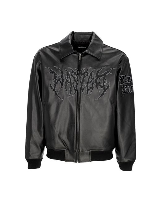 Wasted Paris Black Blitz Varsity Jacket College Jacket for men