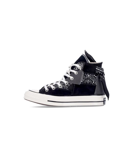 Zapatillas Altas De Hombre Chuck 70 Canvas Ltd En Negro Con Diseno De Cachemira Y Patchwork Converse de hombre de color Blue