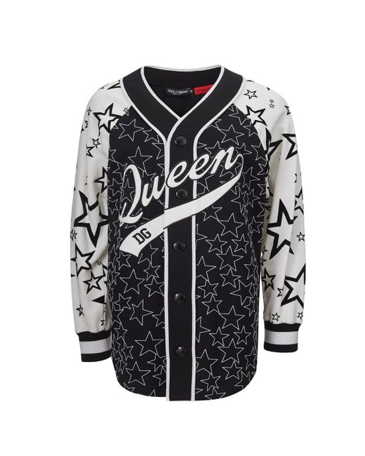 Dolce & Gabbana Multicolor 'D&Amp;G Queen' Sweatshirt Mit Knopfen