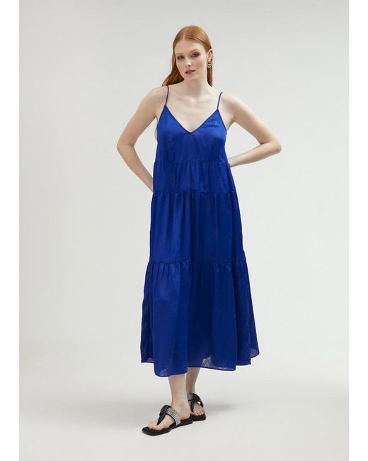 Lola Casademunt Blue Frauen Kleid Ls2516058-Azz Lang