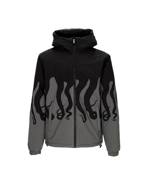 Chaqueta De Capa Para Hombre Negra Octopus de hombre de color Black