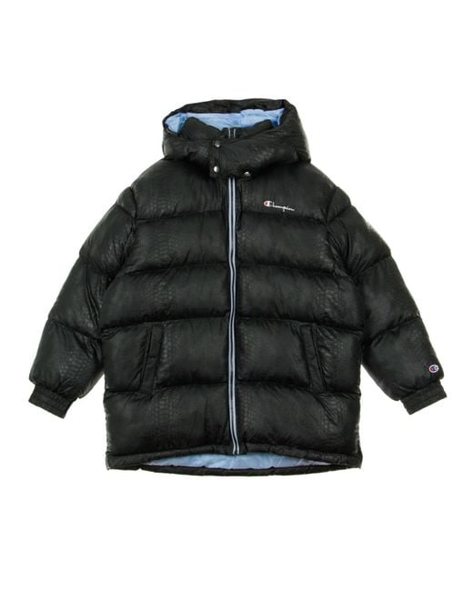 Champion Black 'Long Jacket/Azure Down Jacket