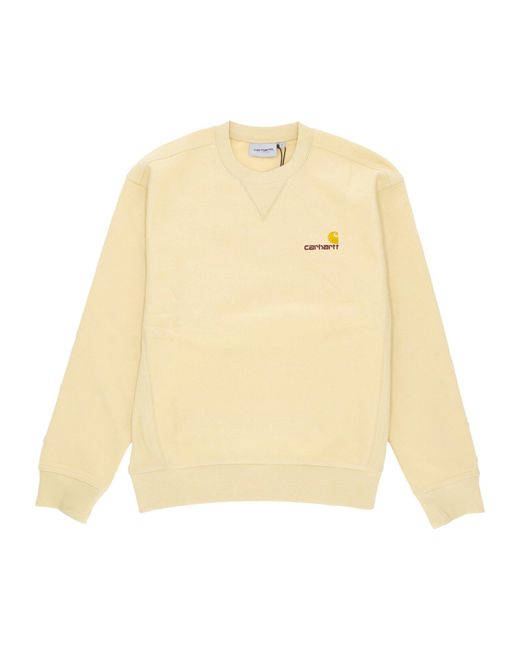 American Script Sweat Sweat-Shirt A Col Rond Pour Hommes Carhartt pour homme en coloris Natural