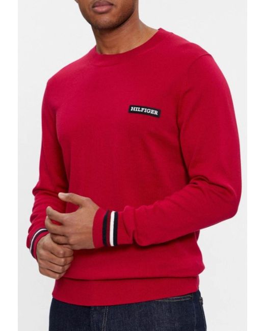 Tommy Hilfiger Red Sweater for men