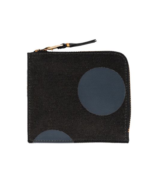 Portefeuille A Pois En Caoutchouc En Noir/Gris Comme des Garçons en coloris Black